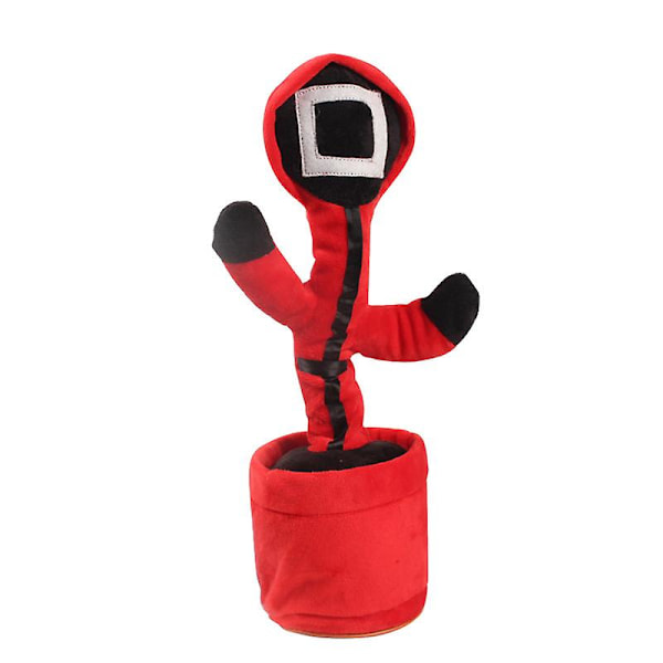 USB-stil Syngende Dansende Blekksprutspill 120 Sanger Etterligner Stemme Gjenta Opptak Plante Plysj Leke Flere Språk [HK] Square