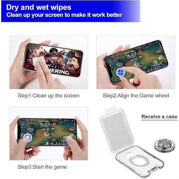 Joystick mobiilipuhelimen peliohjain lahja mobiilipeli joystick peliohjain 2 kpl [HK]