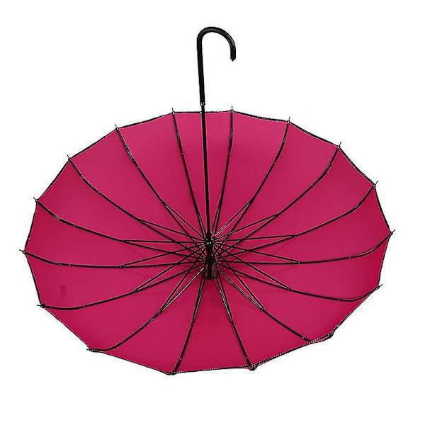 HK Vintage Pagode Paraply Brude Bryllupsfest Sol Regn UV Beskyttende ParaplyF4 Red
