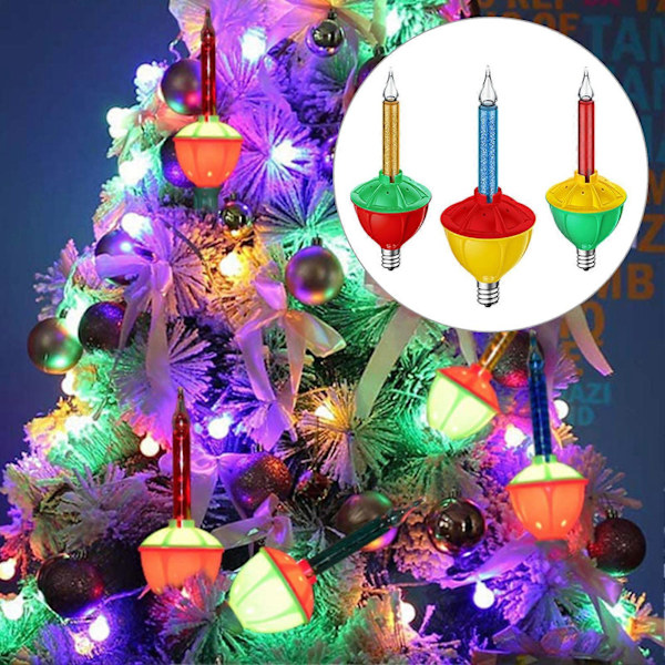 3 st Julbubbellampor IP65 Vattentäta Energibesparande Låg Strömförbrukning Inomhus Julhängande Lampor QingHai[HK] 3pcs