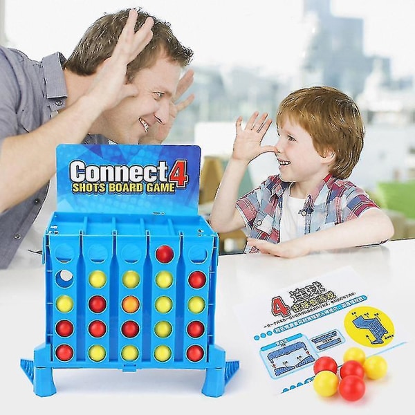Shots Lautapeli Connect Four Pallojen Puzzle Leikkikalut Vanhemman ja Lapsen Vuorovaikutus Ajatteluharjoittelupeli [HK]