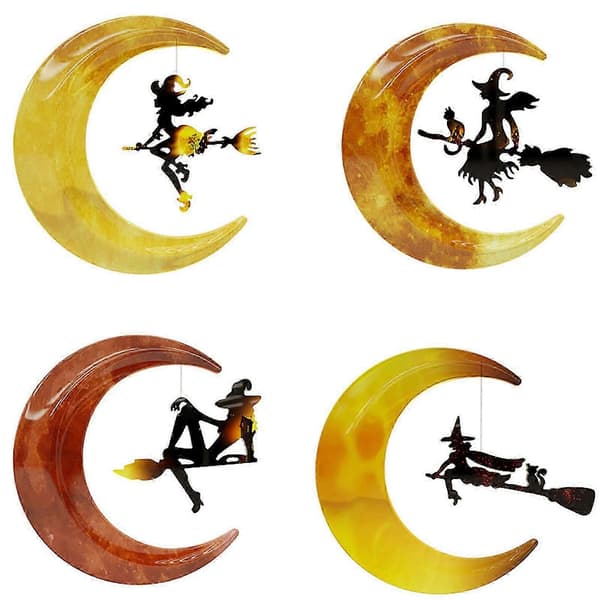 Halloweenforme til harpikssmykker Måneheksforme til stearinlys DIY-håndværk [HK] 2