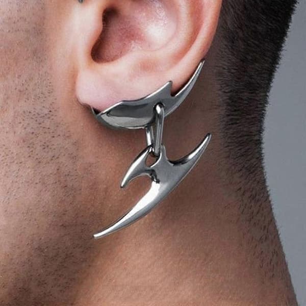 Ikke-piercing Wraps Dolk-Øreklips Ingen Piercing Øre Wrap Øremanchetter Halloween[HK]
