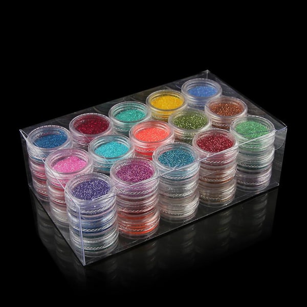 45 farger Mica Powder Shiny Glitters Sequains Resin Pigment Silikonformdekor