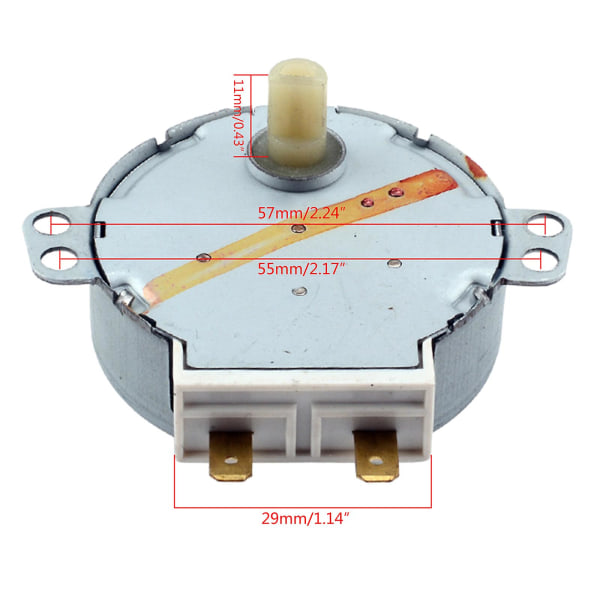 HKK Kompatibel med Midea Mikrobølgeovn Synkron Bakke Motor Mds-4a 220-240v