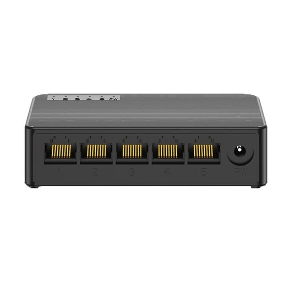 Nettverkssvitsj Mini 5porter Ethernet-svitsj 100mbps Høy ytelse Smart Switcher Rj45 Hub Interne([HK])