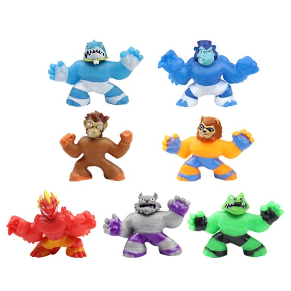Heroes Sahario Goo Jit Zu Super Sandy Super Stretchy Figur Legetøj[HK] Brown