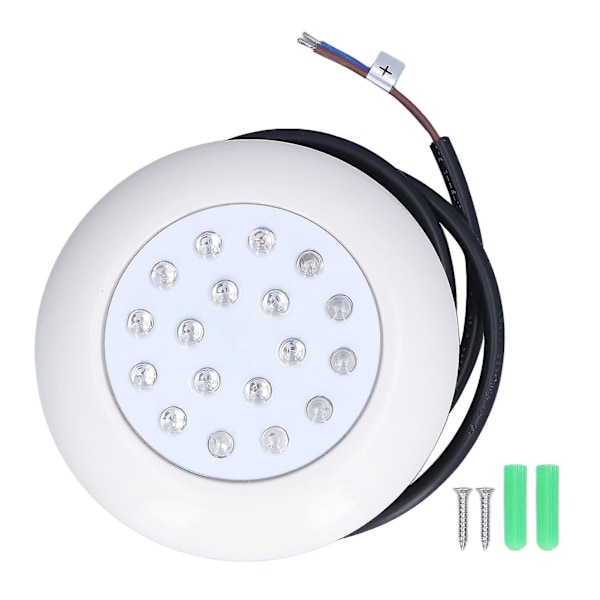 HKK 10w 12v 18led Uima-altaan valo Ip68 Vedenpitävä Rgb Vedenalainen valo 1000lm Lammikkolamppu