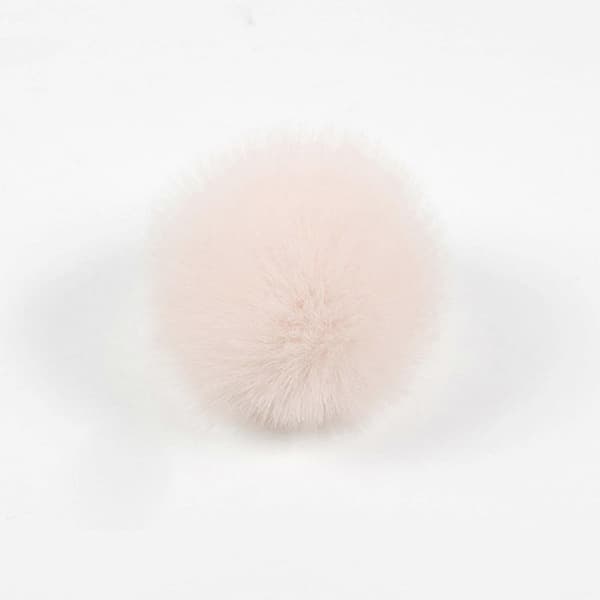2 stk./sett 14 farger 8 cm DIY fluffy pompom ball med elastisk løkke regnbue solid Co[HK] Green