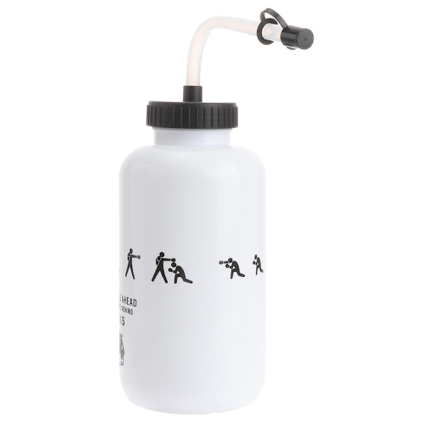 Pyöräilyyn sopiva vesipullo, jossa on pitkä pillari, suuri vesipullo, retkeilyyn sopiva vesipullo [HK] White 20*10cm