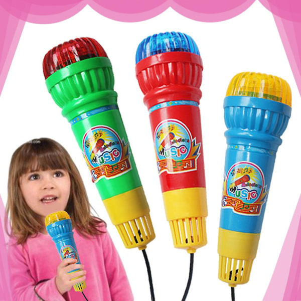 Kids Echo Mikrofon Mikrofon Röstväxlare Leksak Födelsedagsfest Sångleksak Barnpresent[HK]