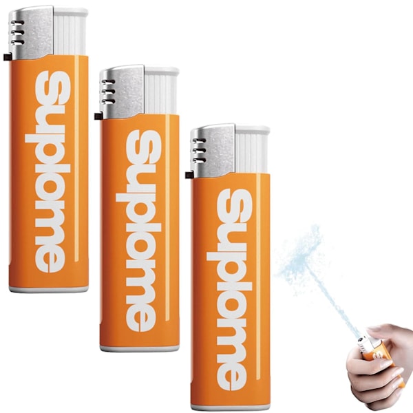 3-pack Vattensprutande Tändare - Vattensprutande Leksakständare, Rolig Mini Vattenpistol Trickleksak för Vuxna, Partytrick -GSL  Orange