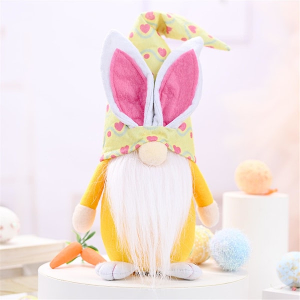 Påske Gnomes Bunny Decoration 40 cm Dverg Ansiktsløs dukke Plysj kanindukke Barn[HK] A