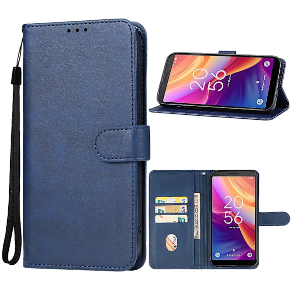 Läderfodral för TCL 501 [HK] Blue