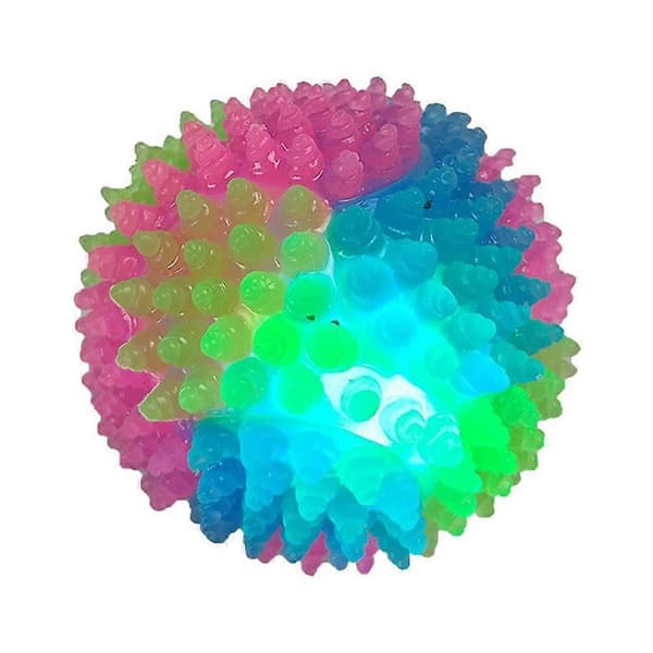 Lett Hundeball Blinkende Elastisk Ball Selvlysende Interaktive Leker✨/ K8B2[HK] B
