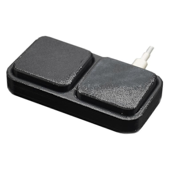 1/2/3 Stor Tast Usb Programmerbart Makrotastatur For Windows Linux Macos Hurtigtast Mus Enkelttastknapp[HK] size 2 keys