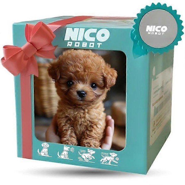 Nico Robot Hund, Min Realistiske Robot Hvalp, Interaktivt Plyslegetøj Der Opfører Sig Som En Rigtig Hvalp, Børnegave[HK] Brown