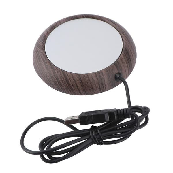 USB Koppvarmer for oppvarming Kaffekoppvarmer Dyp trefinish [HK]
