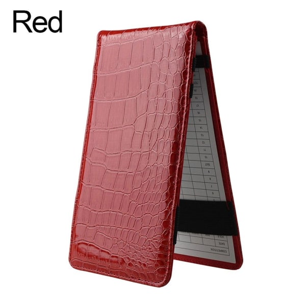 Golf Score Book Scorecard Holder RØD[HK] Red