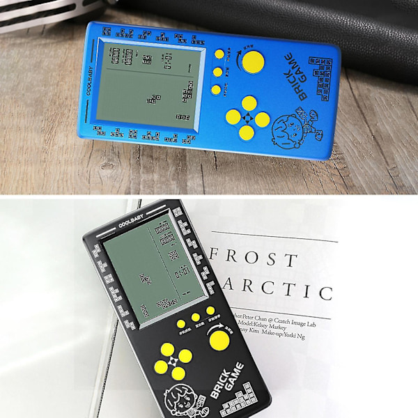 Rs-100 Tetris Spilkonsol Klassisk Blok Spil Puslespil Spil Spiller Håndholdt Spilmaskine Mursten Spil Batterier Ikke Medfølgendebeyamis G   Pink