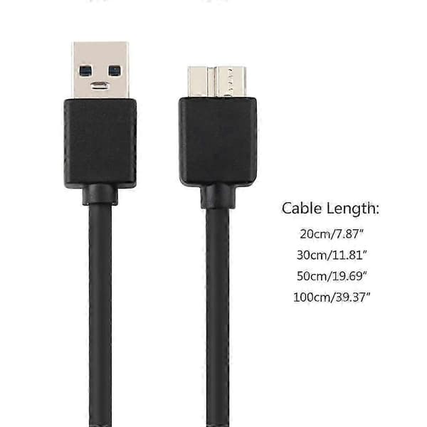 3.0 USB-adapterkonverteringskabel A til Micro B hann for ekstern harddisk [HK] 0.3m