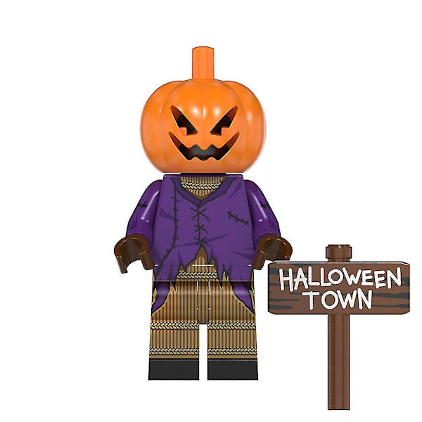 8 stk Halloween Pennywise The Exorcist Sally Minifigur Samlet Mini Byggeklodser Actionfigurer Legetøjsgave