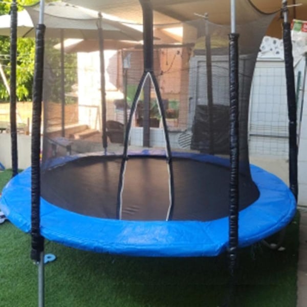 Pyöreän trampoliinin vaihtoturvatyynyn cover , joka sopii 6 jalan trampoliinikehykseen cover tarvikkeet[HK] Blue