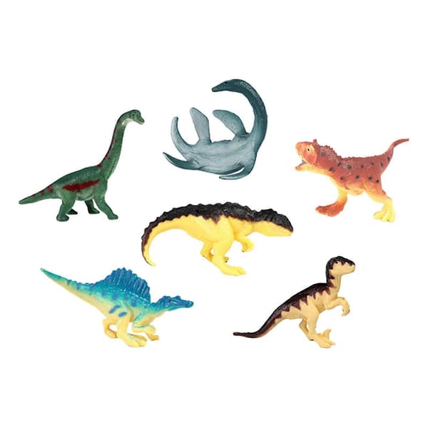 Dinosaurfigurleker Småbarn Dinosaurleker for Akvariumpynt Hagescene 6 stk A[HK]