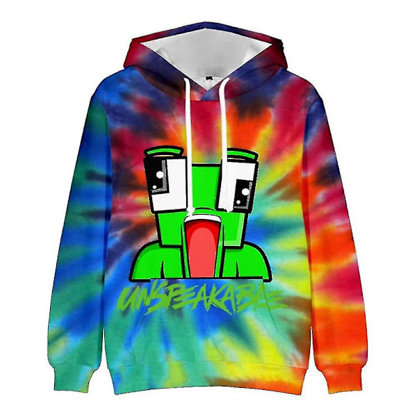 7-10 år pojke flicka Unspeakable Print Hoodie Hooded Sweatshirt Pullover Tops[HK] A 8-9 Years