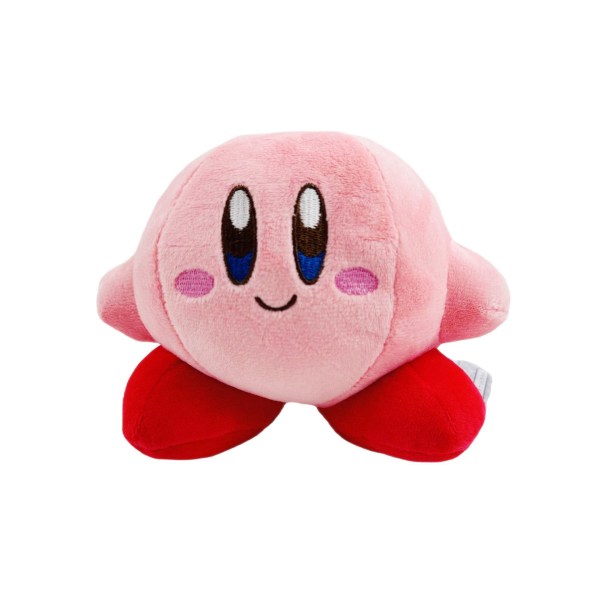 Lille 15 cm 5-farve Kirby gul, blå, grøn, pink og grå Kirby Nintendo spil dukke i plys med tag[HK] 15cm A Trumpet-Pink