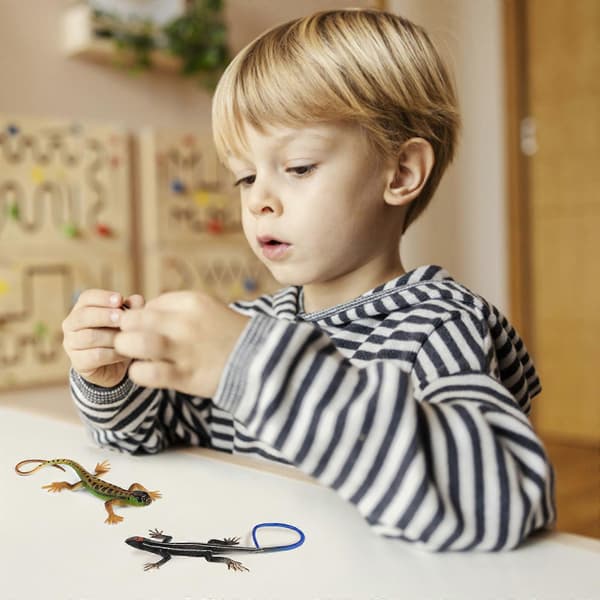 Børnelegetøj Plastik Øgle Modeller til Dekoration 10 stk. Samling[HK]