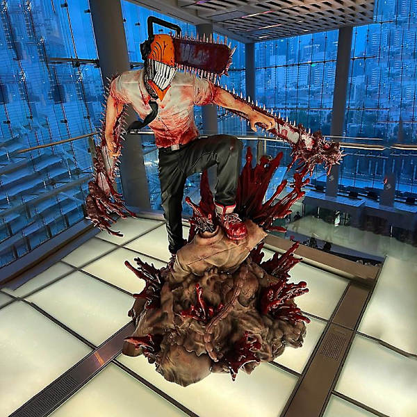 29cm Chainsaw Man Denji Anime Figur Pochita Staty Chainsawman Actionfigurer Pvc Staty Figur Dekoration Modell Dockleksaker[HK] 8cm with retail box