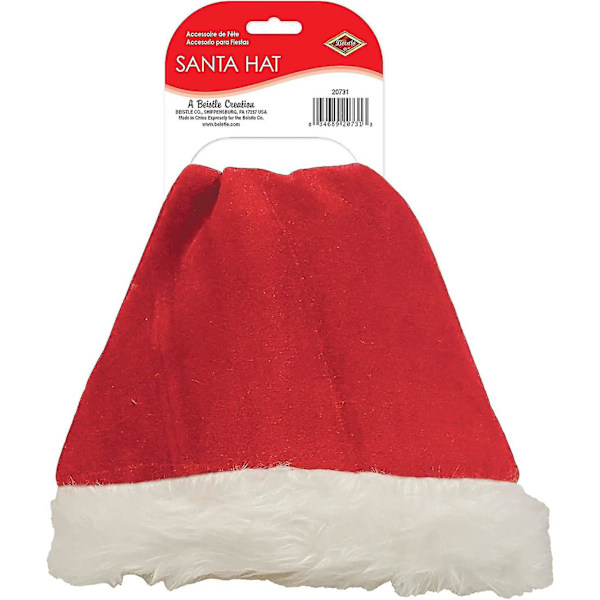 Unisex Joulupukuhattu Pehmeä Joulupuu Hattu Juhlatarvikkeet, Loma Teemainen Uutuus Päällysvaatteet, Pukeutuminen [HK] Red Santa