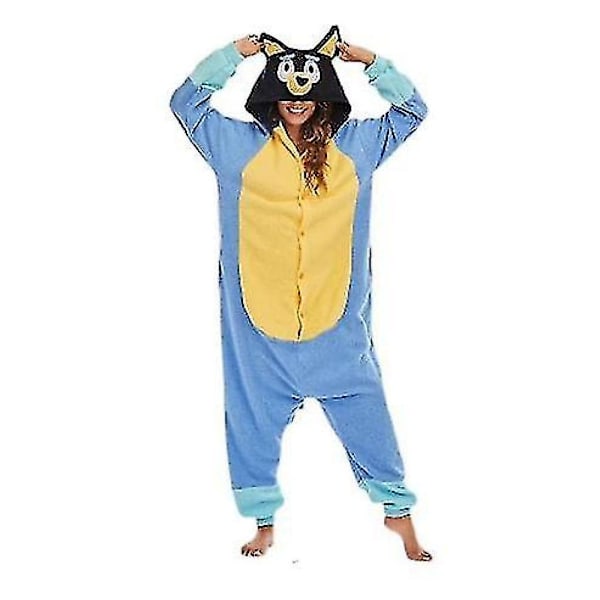 Vuxna Barn Kigurumi Cartoon Blå Hund Onesies Pyjamas Juldräkt[HK] Bluey onesie L Fit 168cm-178cm