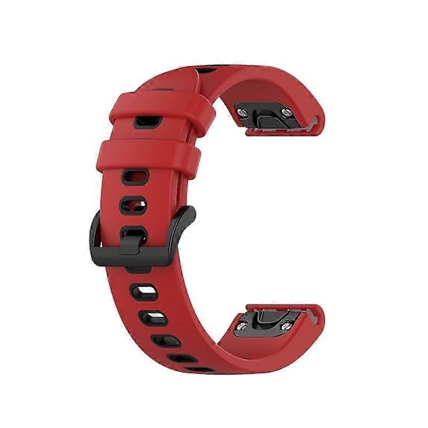 Silikoninen kellon ranneke Garmin Approach S62 -kelloon Red Black