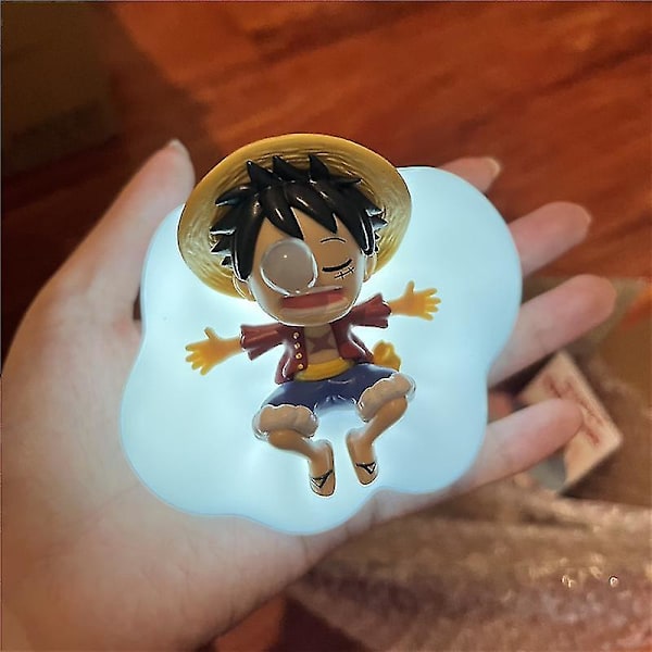 One Piece Anime Sweet Dream Series Blind Box Natlampe Luffy Zoro Nami Sanji Chopper Figurer  Led Ornament Overraskelseslegetøj Gave[HK] Random 1PC