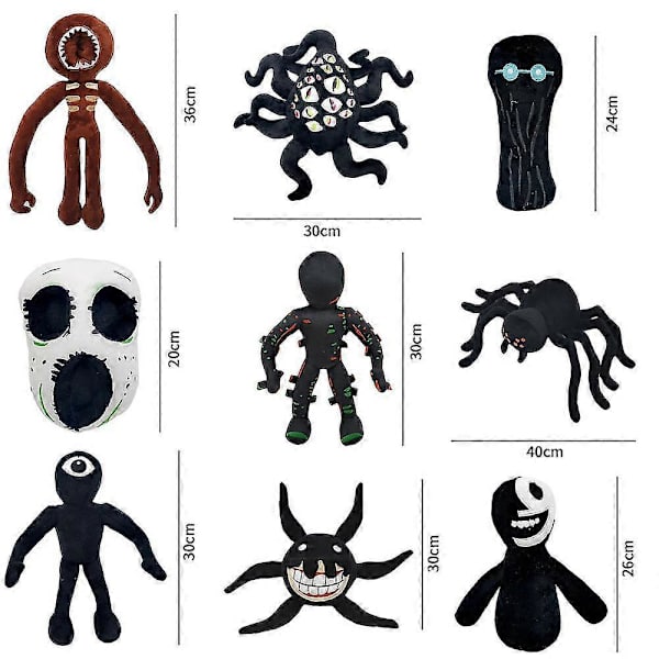 Plushleksak Monster från Horror Doors - Fylld Figurdocka för Barn och Vuxna, Jul- och Födelsedagspresent -Yx 30cm Screech[HK]