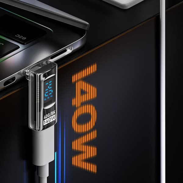 2 st Typ C-adapter, USB-C hane till hona-adapter, 140W Typ C-adapter, USB-C-adapter med 8K digital display, 40 Gbps Typ C-kontakt [HK] Dark Grey Colour