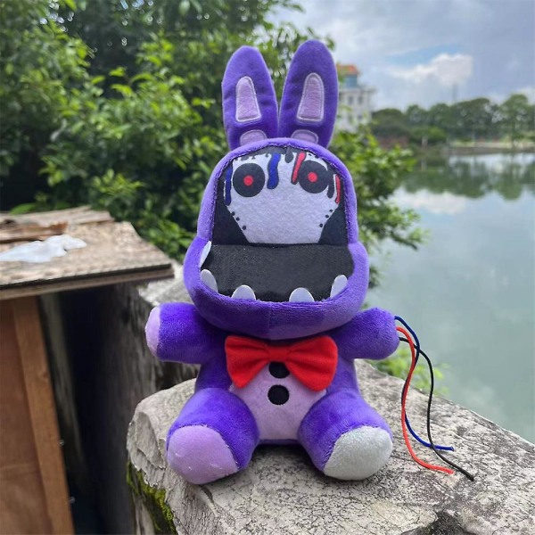 18 cm Fnaf Freddy's plysjleketøy utstoppede og plysjdyr bjørn kanin spill Fnaf plysjleker bursdag jul for barn leketøy gave[HK] 28cm Skeleton Purple Rabbit