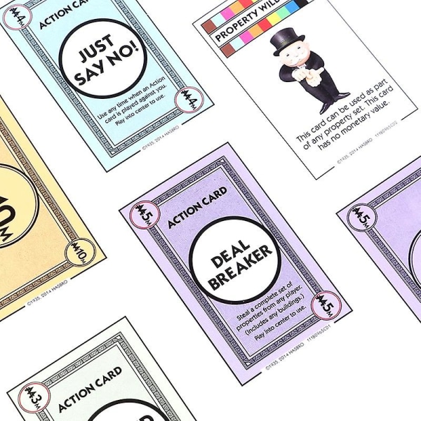 Palapeli Perhejuhlalautapeli Englanninkielinen versio Monopoly Trading CardGame Pelaaminen[HK] Black