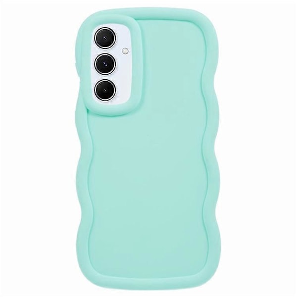 WANLONFENG XL -sarja Samsung Galaxy A05s 4G -puhelimelle Aaltoileva reunus TPU-kuori karkaistulla lasikalvolla [HK] Style E Multicolor