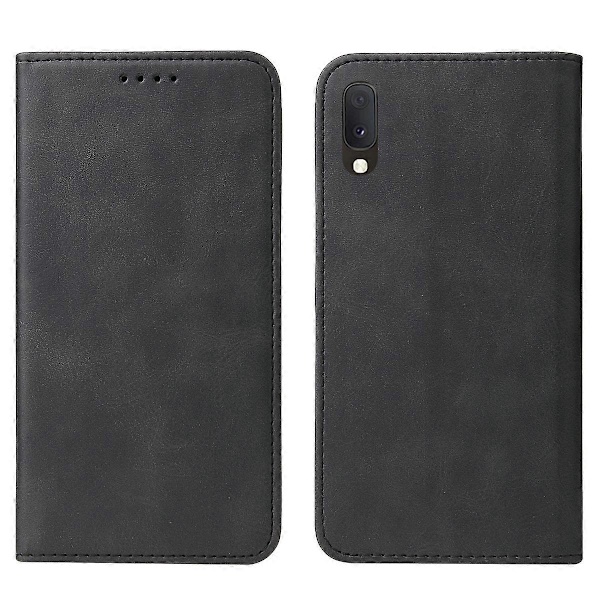 Magnetiskt Läderfodral för Samsung Galaxy A20e [HK] Black