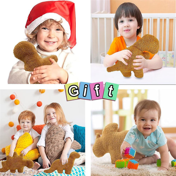 Dinosaur Kyllingnugget Pute Plysj Leke Myk Dino Stuffet Dyr Dukke Kreativ Bursdagsgave For Barn Jenter Gutter [HK] Stegosaurus