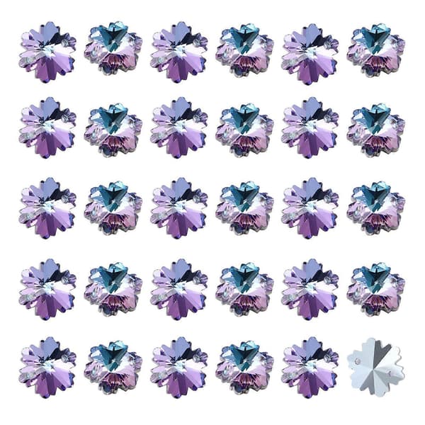 DIY Lag Rhinestone Snøfnuggpynt til Dekorasjon 56 stk [HK]