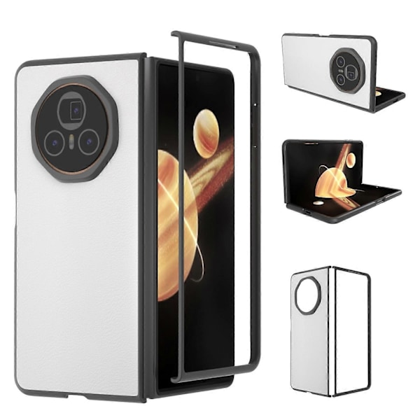 PU Läder Telefonfodral För Honor Magic V3[HK] White