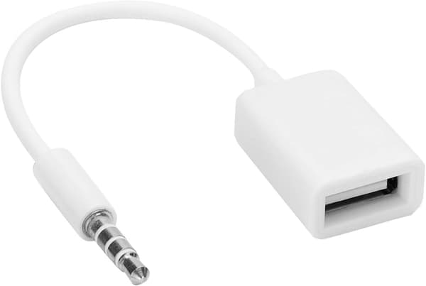 USB lydkabel 3,5 mm til aux-adapter med ekstra lengde[HK]
