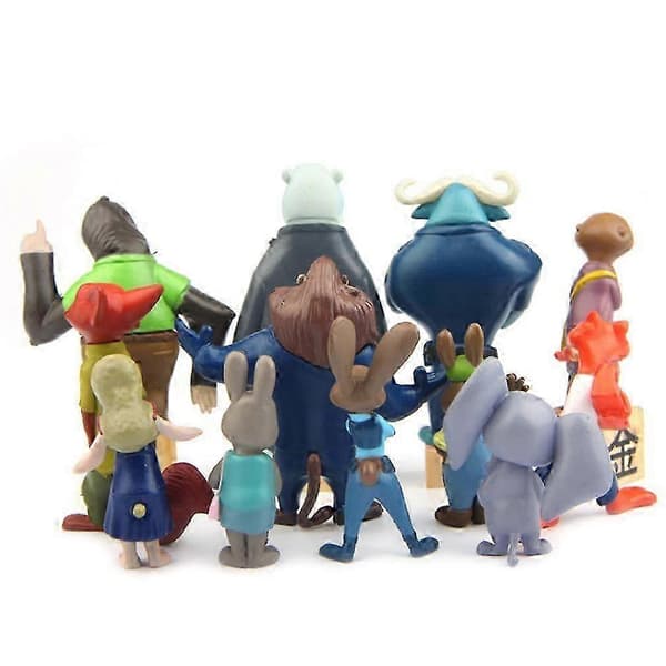 12 st Zootopia Nick Wilde Judy Hopps figurleksak