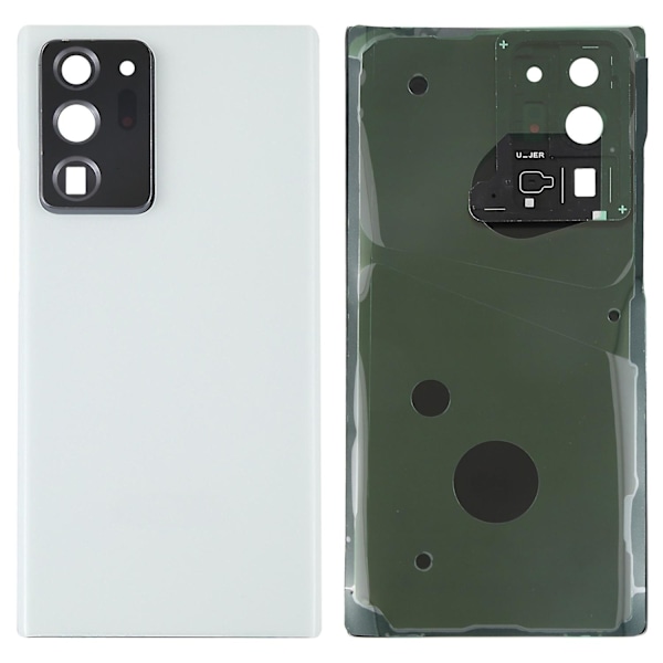 Samsung Galaxy Note20 Ultra N985 / Note20 Ultra 5G N986 Akun Kotelo Liimatarra + Kameran Linssisuojalla [HK] White Multicolor