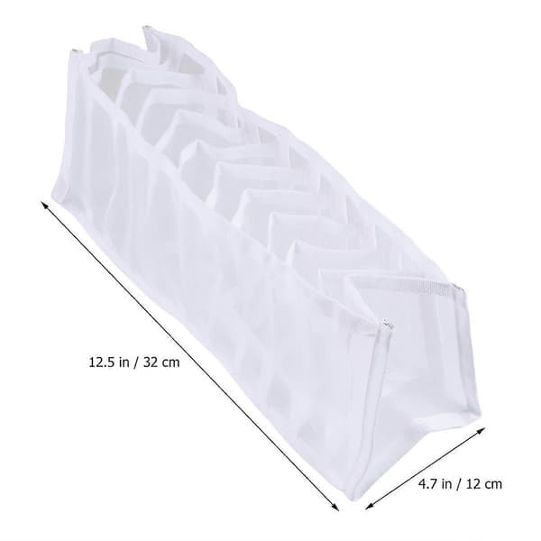 Strumpor och underkläder Organizer Nylon Förvaringslåda för förvaring 1Set Vit[HK]