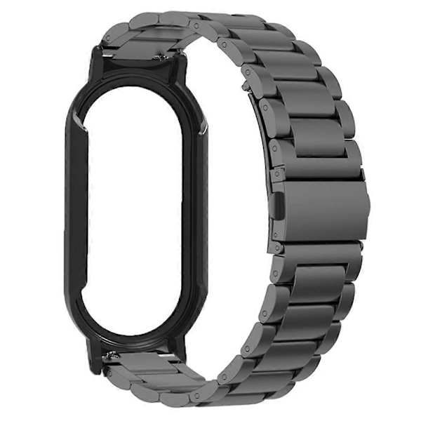 Til Xiaomi Smart Band 8/Band 8 NFC urrem med PC-etui+hærdet glas skærmbeskytter[HK] Style A Multicolor